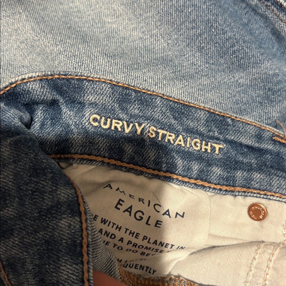 American Eagle Curvy Straight Leg Jean - Picture 5 of 6